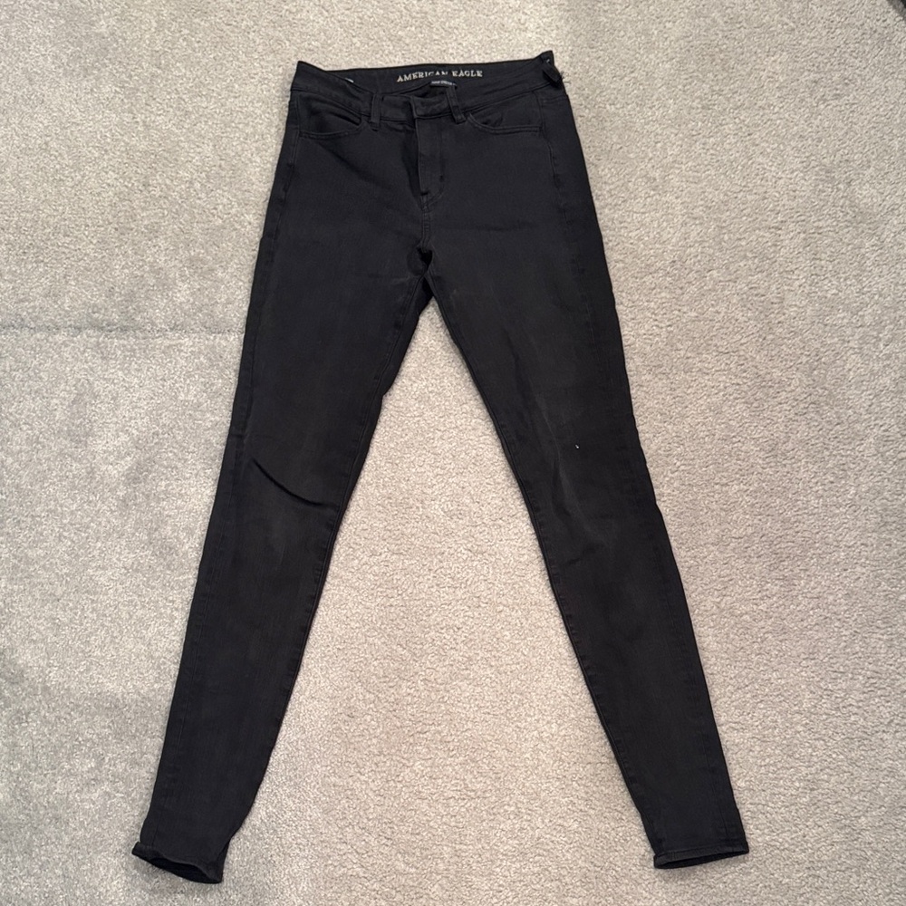 American Eagle Outfitters Dark Gray Super Stretch Pants